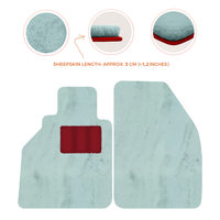 Sheepskin Floor Mats for Porsche 986 Boxster (1996-2004) - Sheepskin Length, Various Color Options