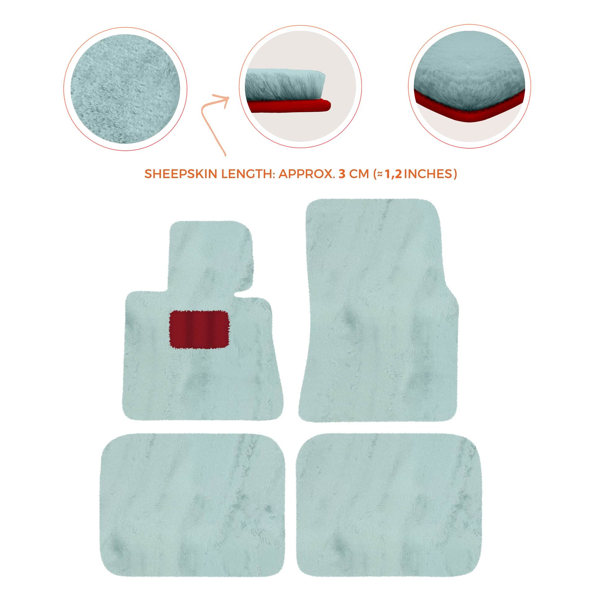 Luxury Sheepskin Floor Mats for Rolls-Royce Ghost Series I (2010-2014)