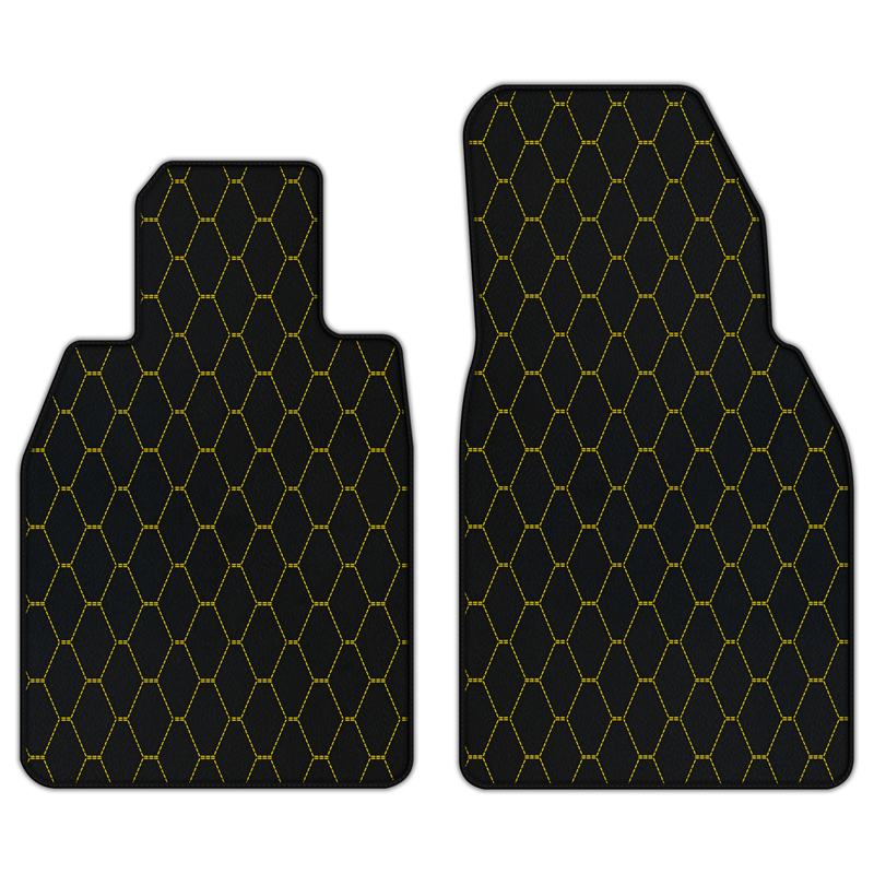 Customizable Leather Floor Mats with Vertical Hex Pattern for Porsche 911 GT3 RS (992) 2023–2026