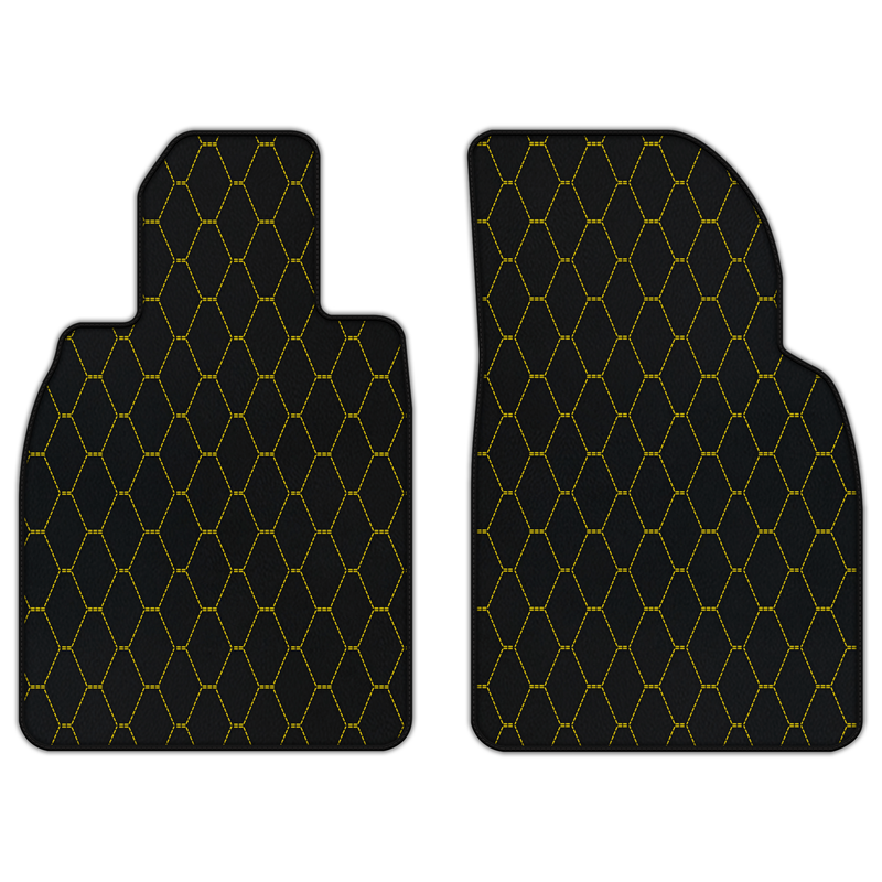 Customizable Leather Floor Mats with Vertical Hex Pattern for Porsche 911 GT3 RS (991) 2015–2019