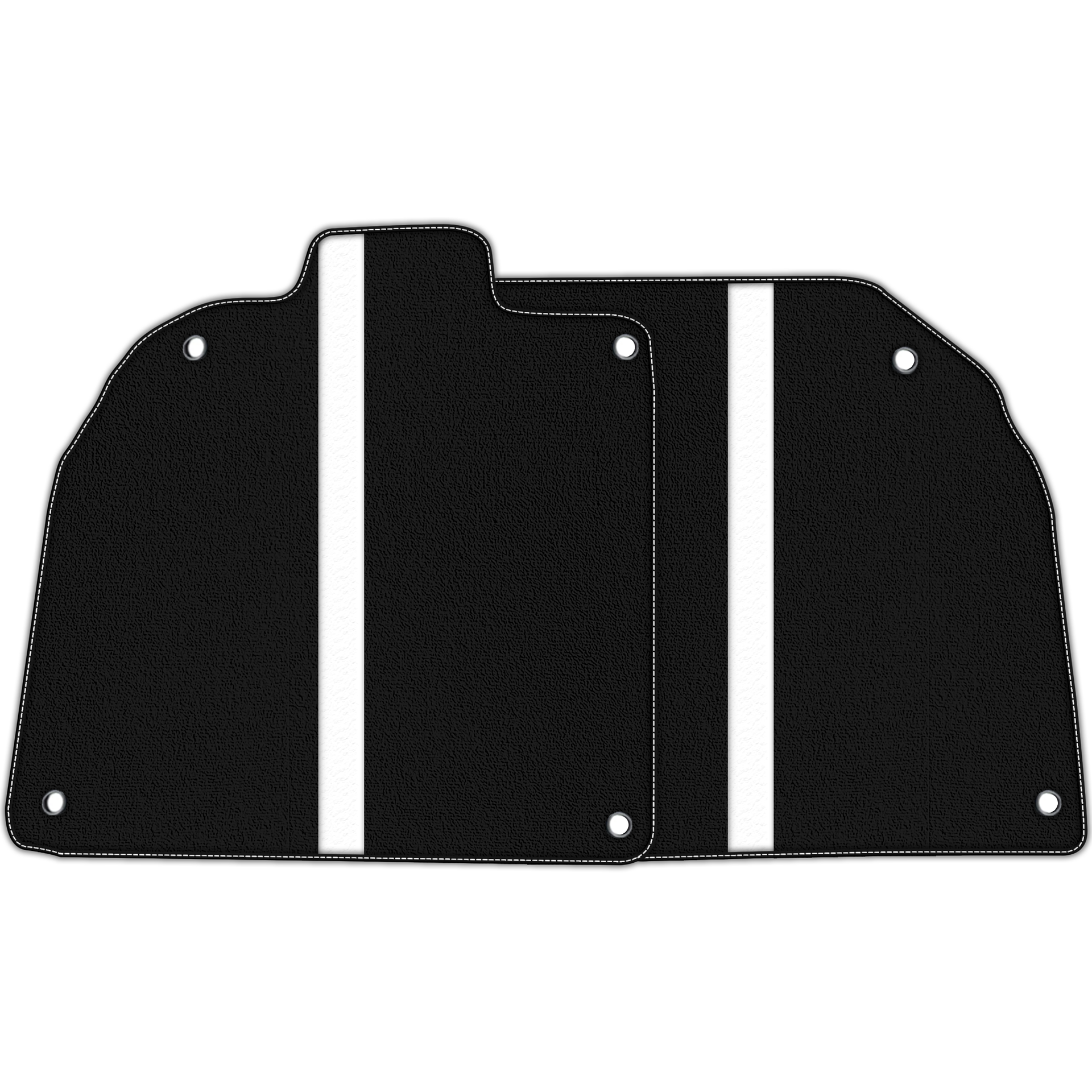 Custom Black Floor Mats with Leather for Lamborghini Aventador SV