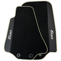 Black Floor Mats for Aston Martin DB9 Volante (2004-2016) Convertible with Leather