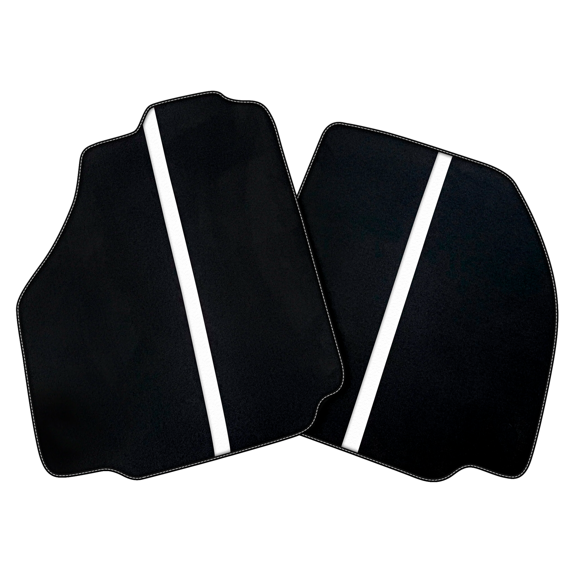 Black Car Floor Mats with Leather Line for Ferrari 458 Italia (2009-2015) | Various Colors