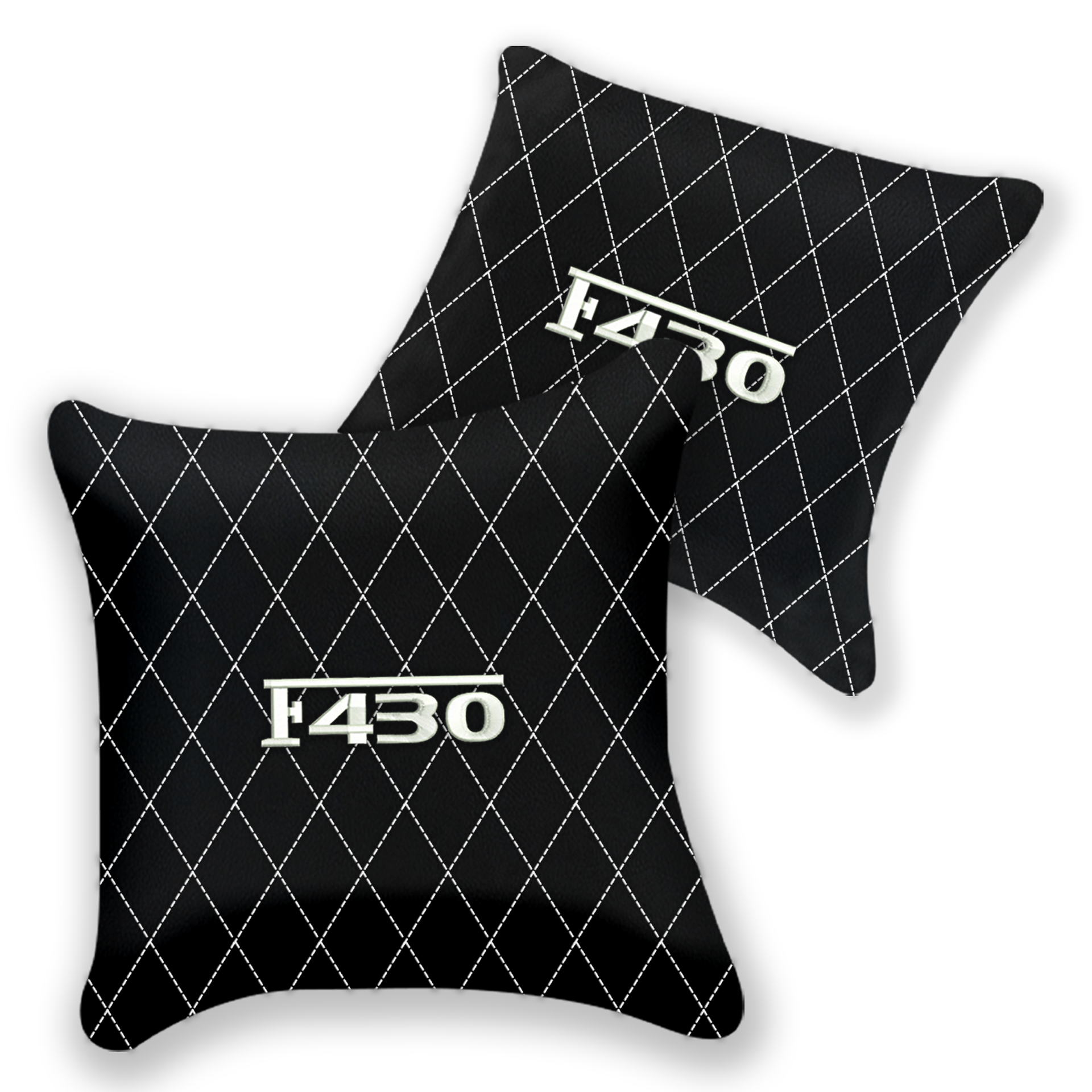 Customizable Black Leather Pillows for Ferrari F355 (1994-1999)