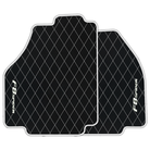 Premium Black Leather Floor Mats for Ferrari 456 (1992-2003)
