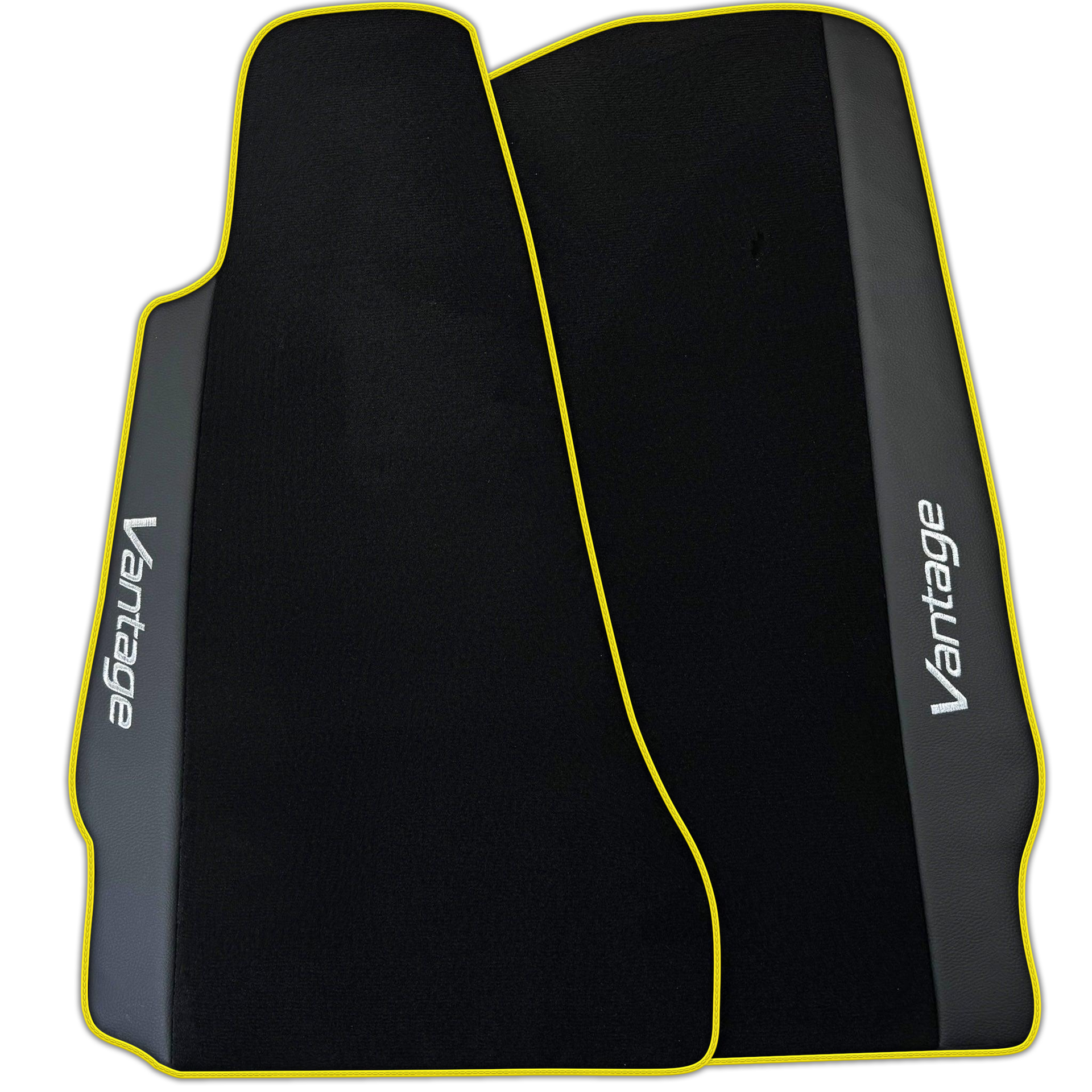 Black Floor Mats for Aston Martin V8 Vantage (2005–2023) with Leather