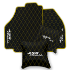 Premium Black Leather Floor Mats for Ferrari 458 Spider (2012-2015)