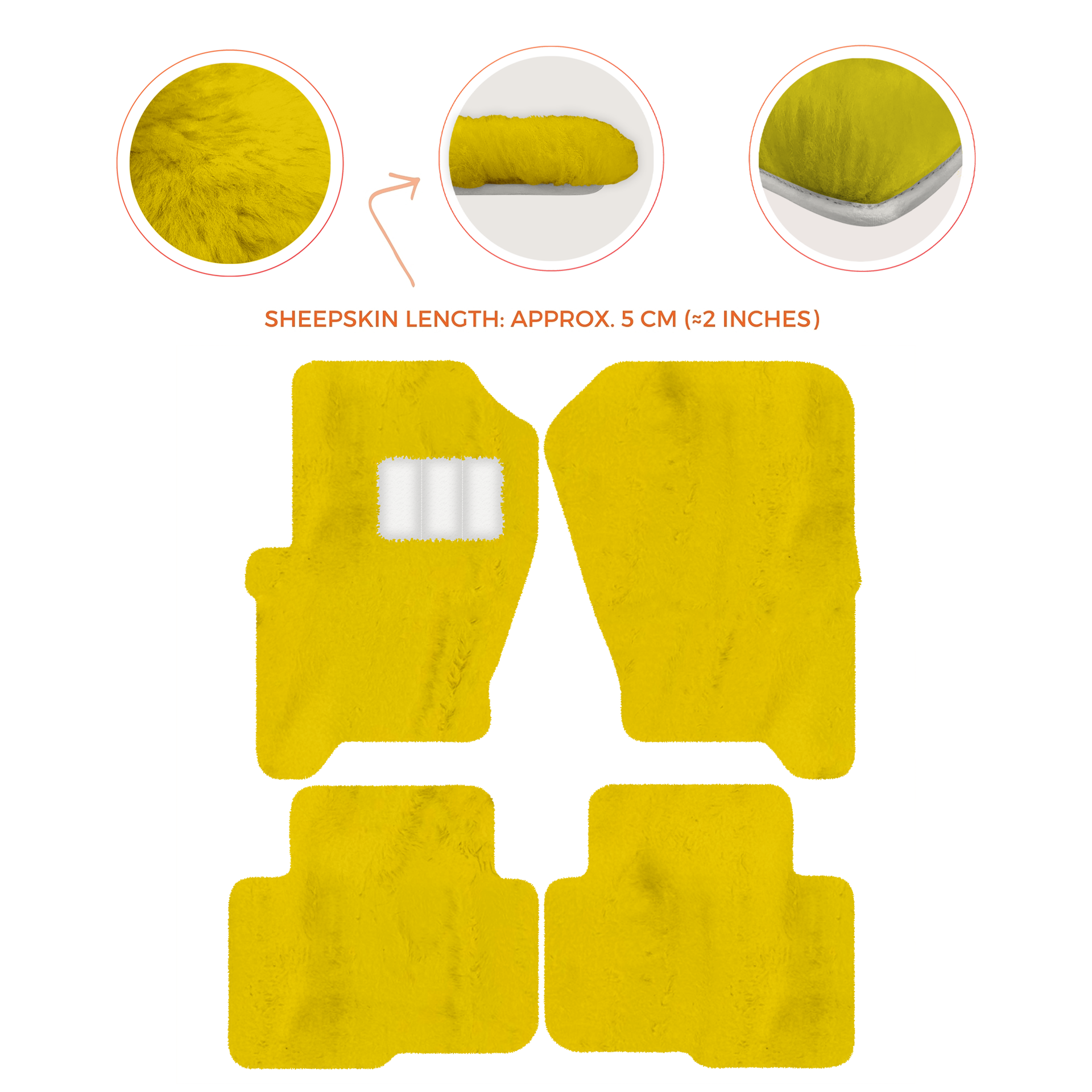 Premium Sheepskin Floor Mats for Land Rover Freelander (2007-2012)