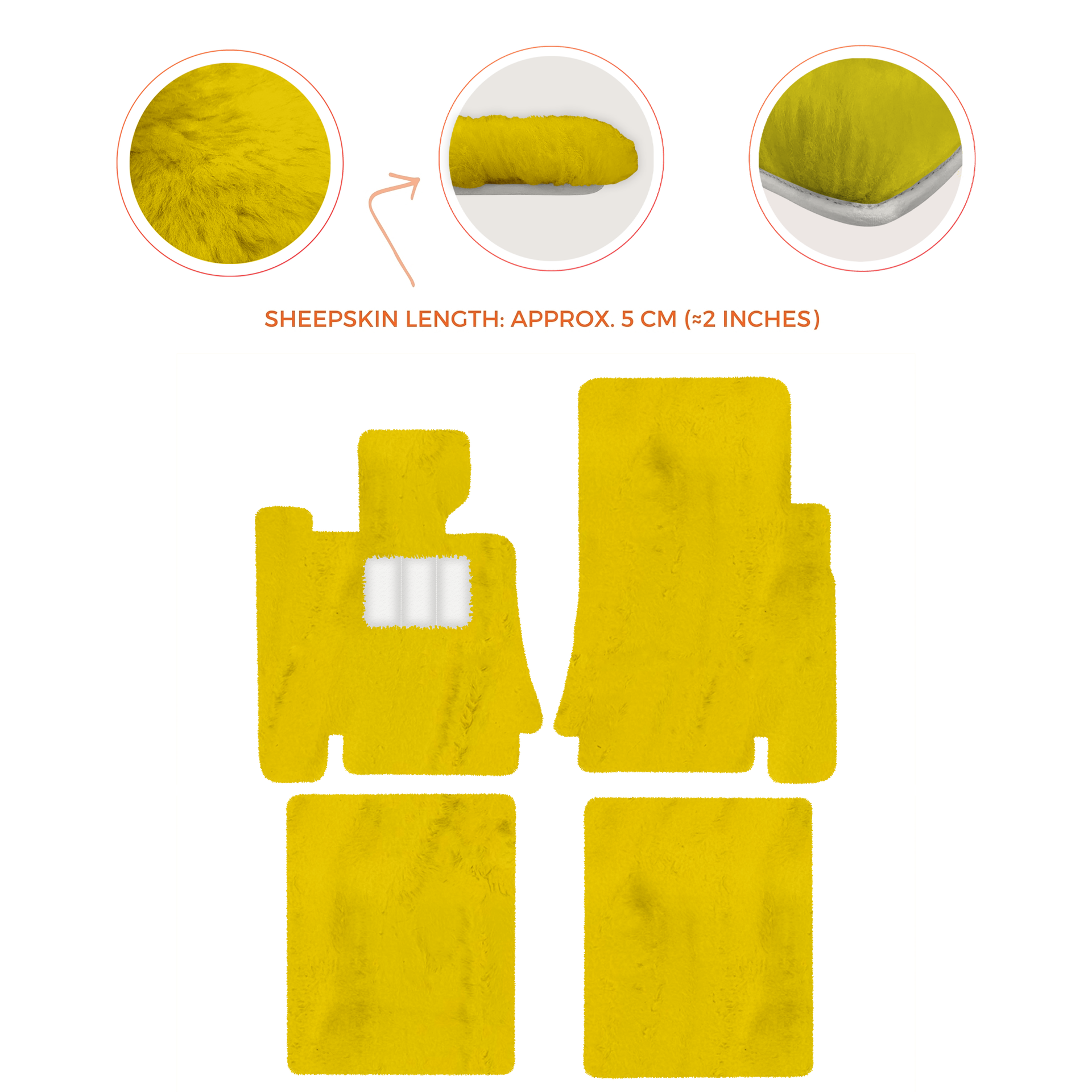 Premium Sheepskin Floor Mats for Bentley Mulsanne (2010-2020)