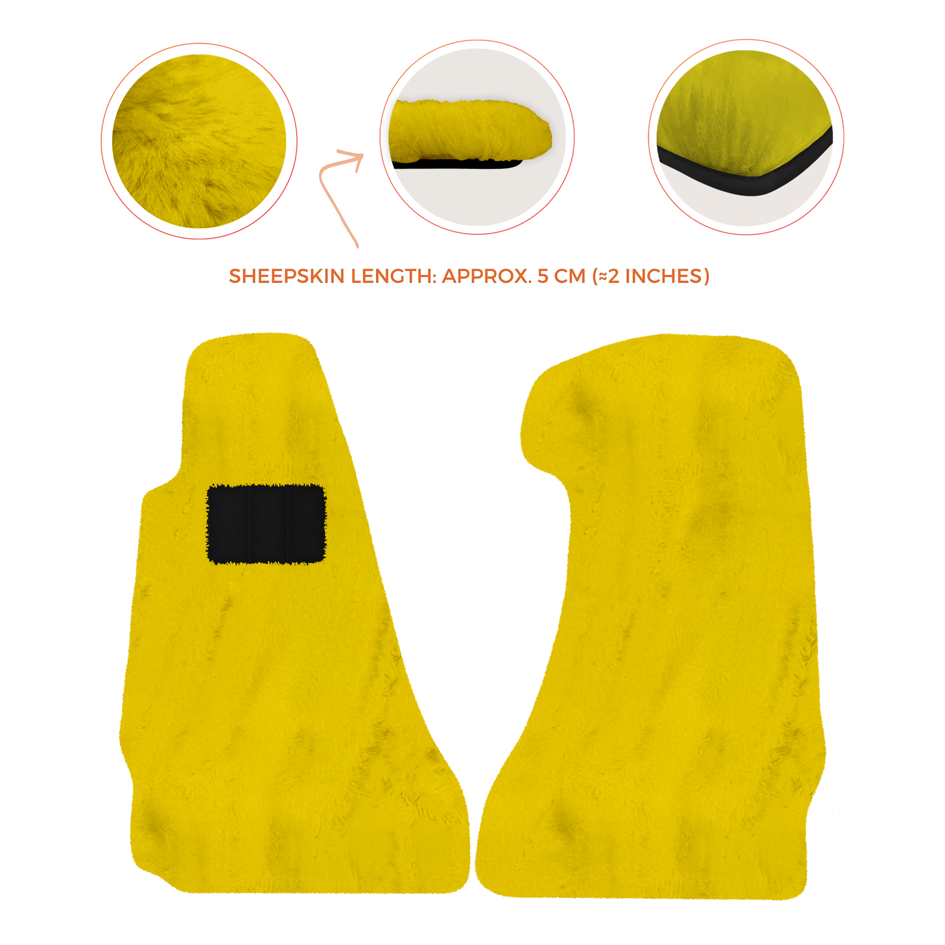 Premium Sheepskin Floor Mats for Aston Martin V8 Vantage (2006-2017)