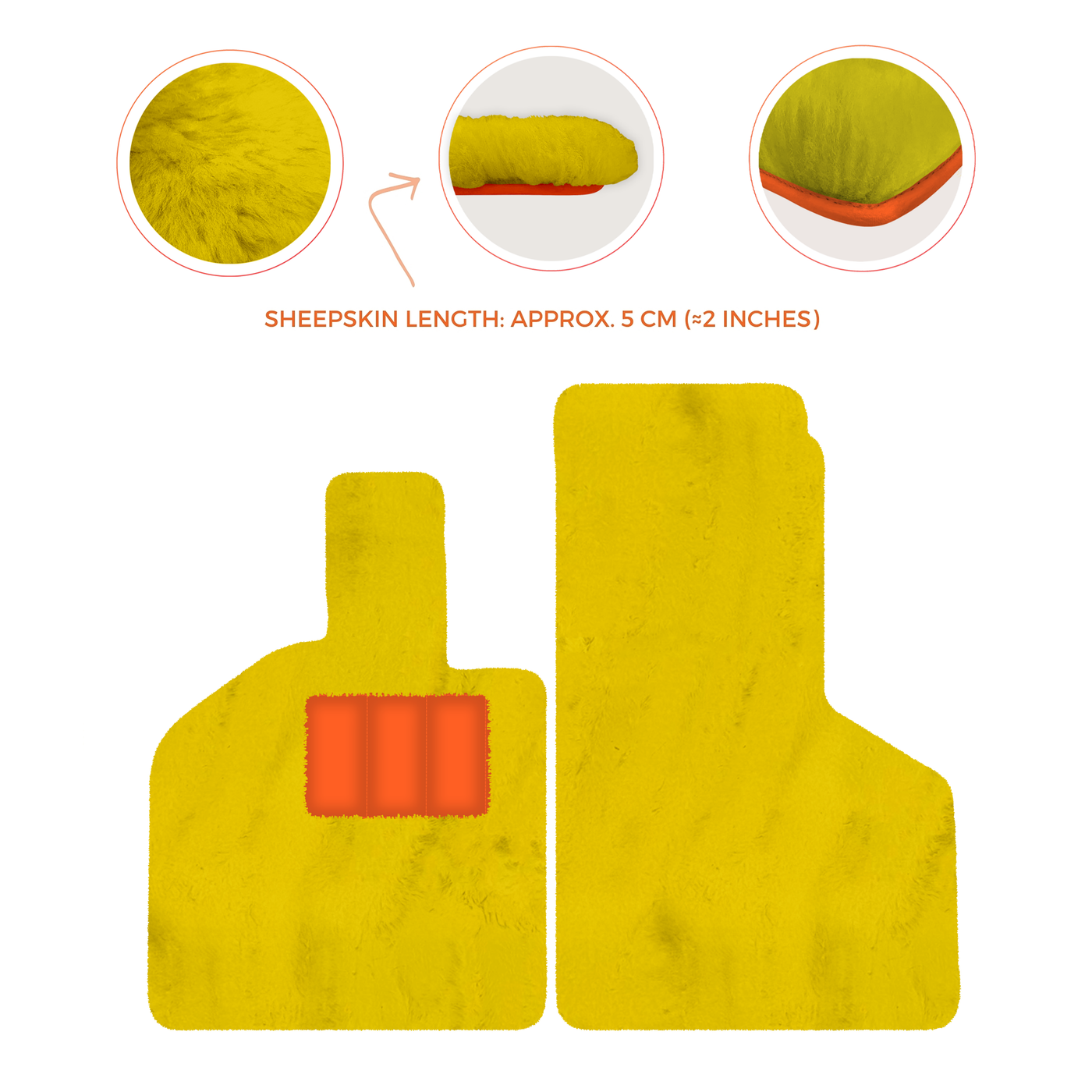 Luxury Sheepskin Floor Mats for Lamborghini Gallardo (2004-2014)