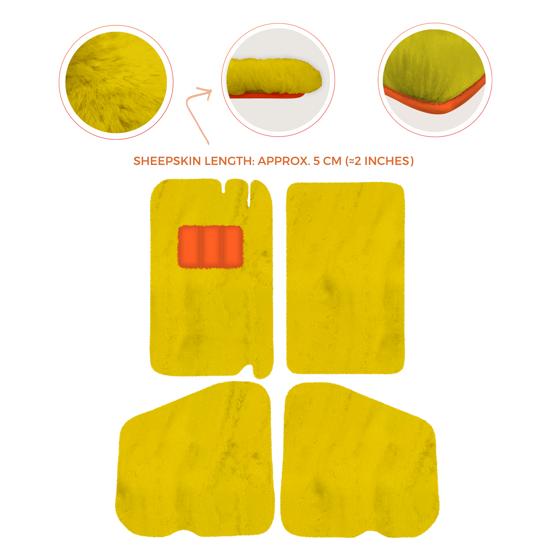 Premium Sheepskin Floor Mats for Rolls-Royce Shadow (1965-1977)