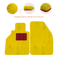 Sheepskin Floor Mats for Porsche 986 Boxster (1996-2004) - Sheepskin Length, Various Color Options
