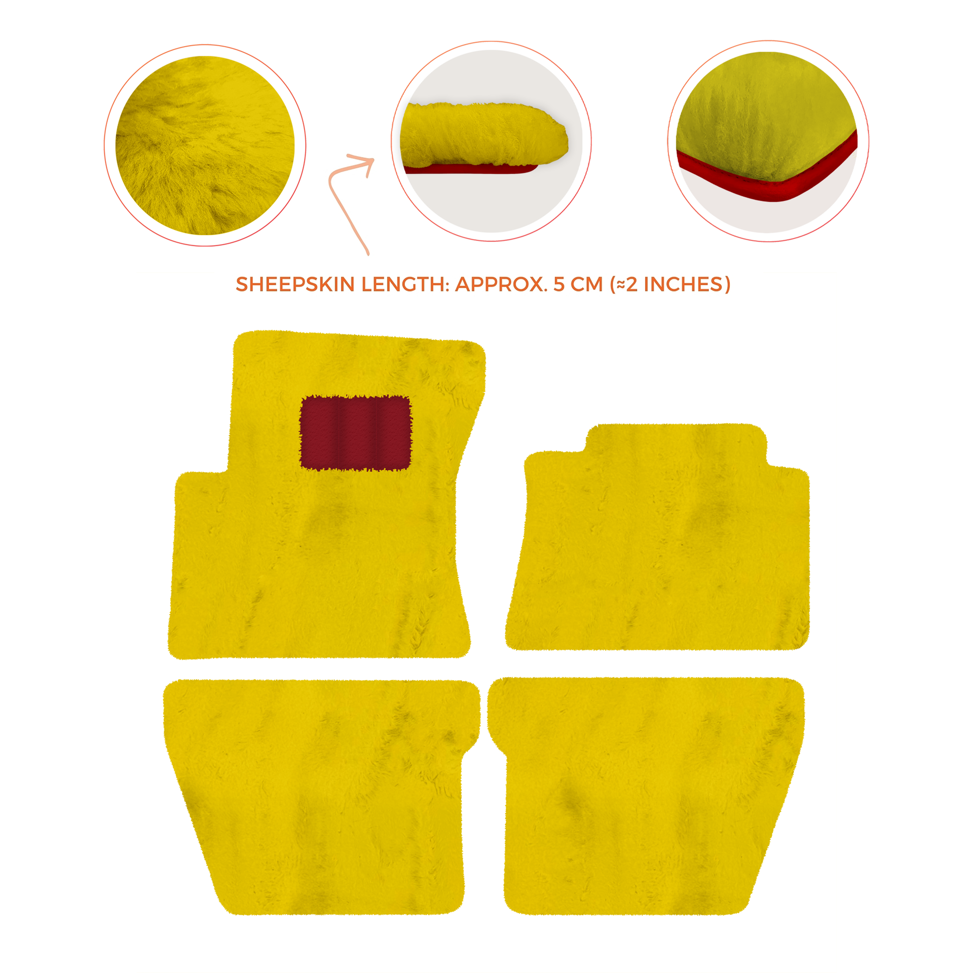 Premium Sheepskin Floor Mats for Bentley Flying Spur (2019-2023)