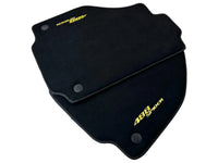 Alcantara Floor Mats for Ferrari 488 Spider 2016-2022 Yellow Sewing - AutoWin