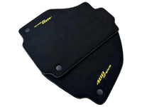 Alcantara Floor Mats for Ferrari 488 Spider 2016-2022 Yellow Sewing - AutoWin
