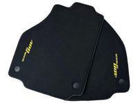 Alcantara Floor Mats for Ferrari 488 Spider 2016-2022 Yellow Sewing - AutoWin