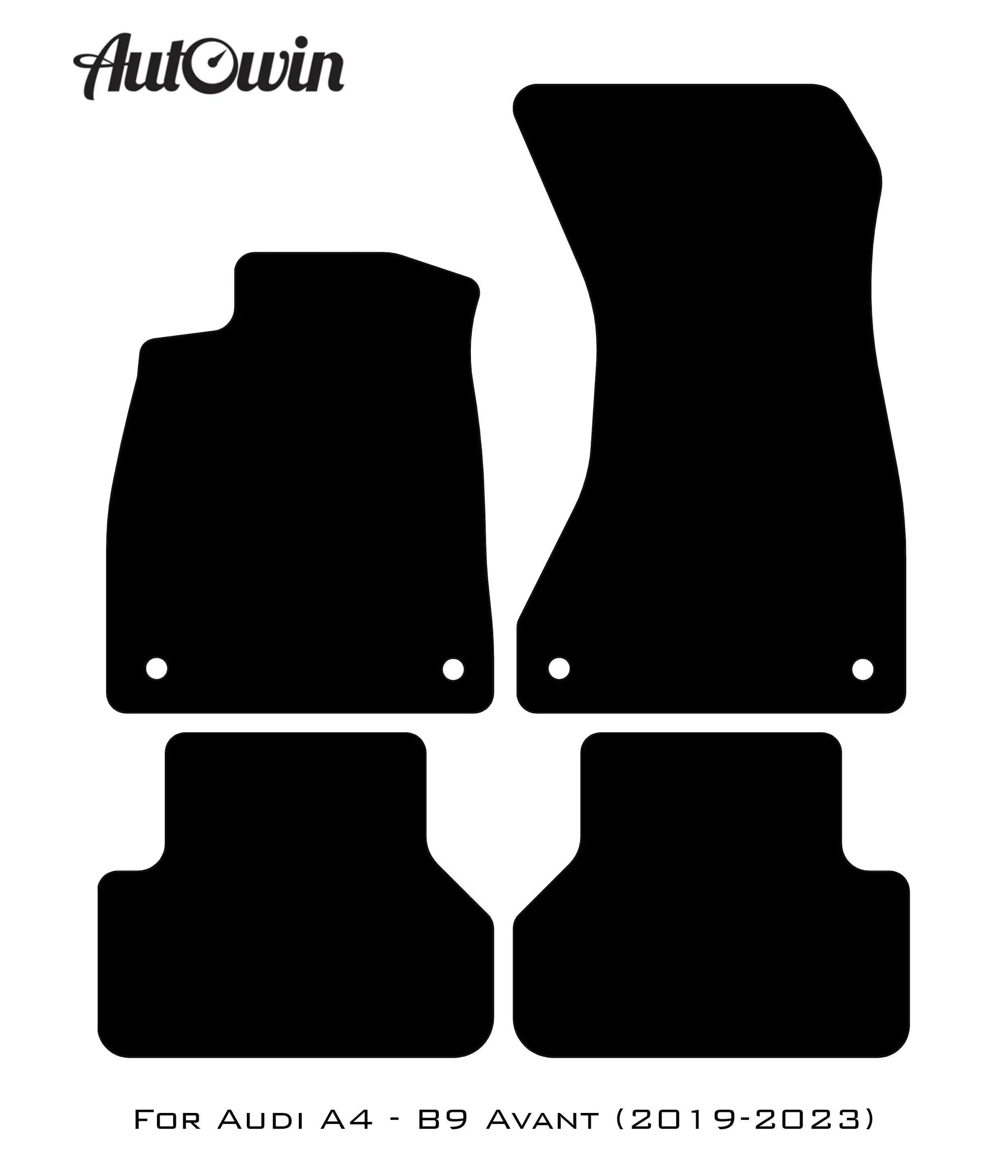 Beige Floor Mats for A4 - B9 Avant (2019-2023) | ER56 Design - AutoWin