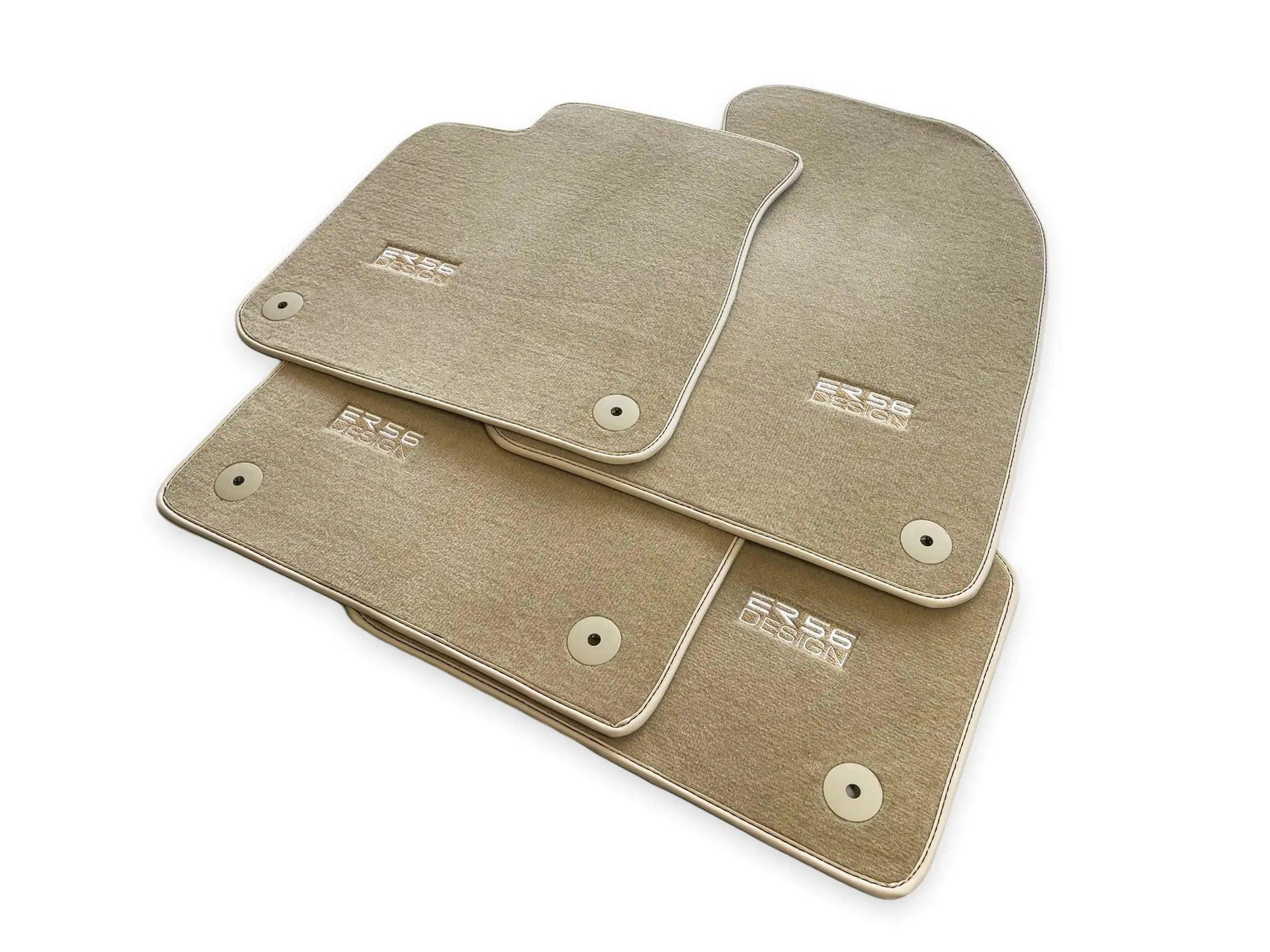 Beige Floor Mats for Audi A5 - 8TA Sportback (2009-2017) | ER56 Design - AutoWin