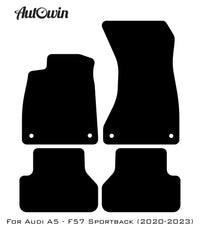 Beige Floor Mats for Audi A5 - F57 Sportback (2020-2023) | ER56 Design - AutoWin