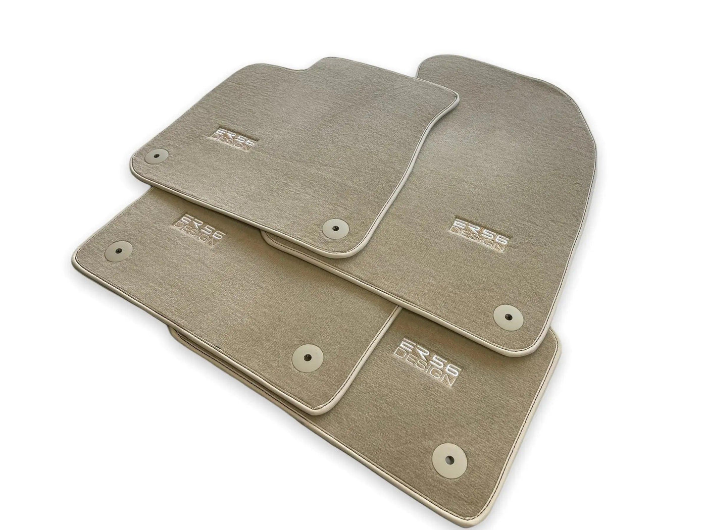 Beige Floor Mats for Audi A5 - F57 Sportback (2020-2023) | ER56 Design - AutoWin