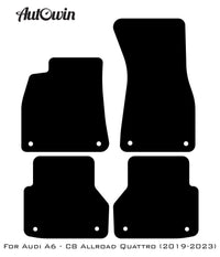 Beige Floor Mats for Audi A6 - C8 Allroad Quattro (2019-2023) | ER56 Design - AutoWin