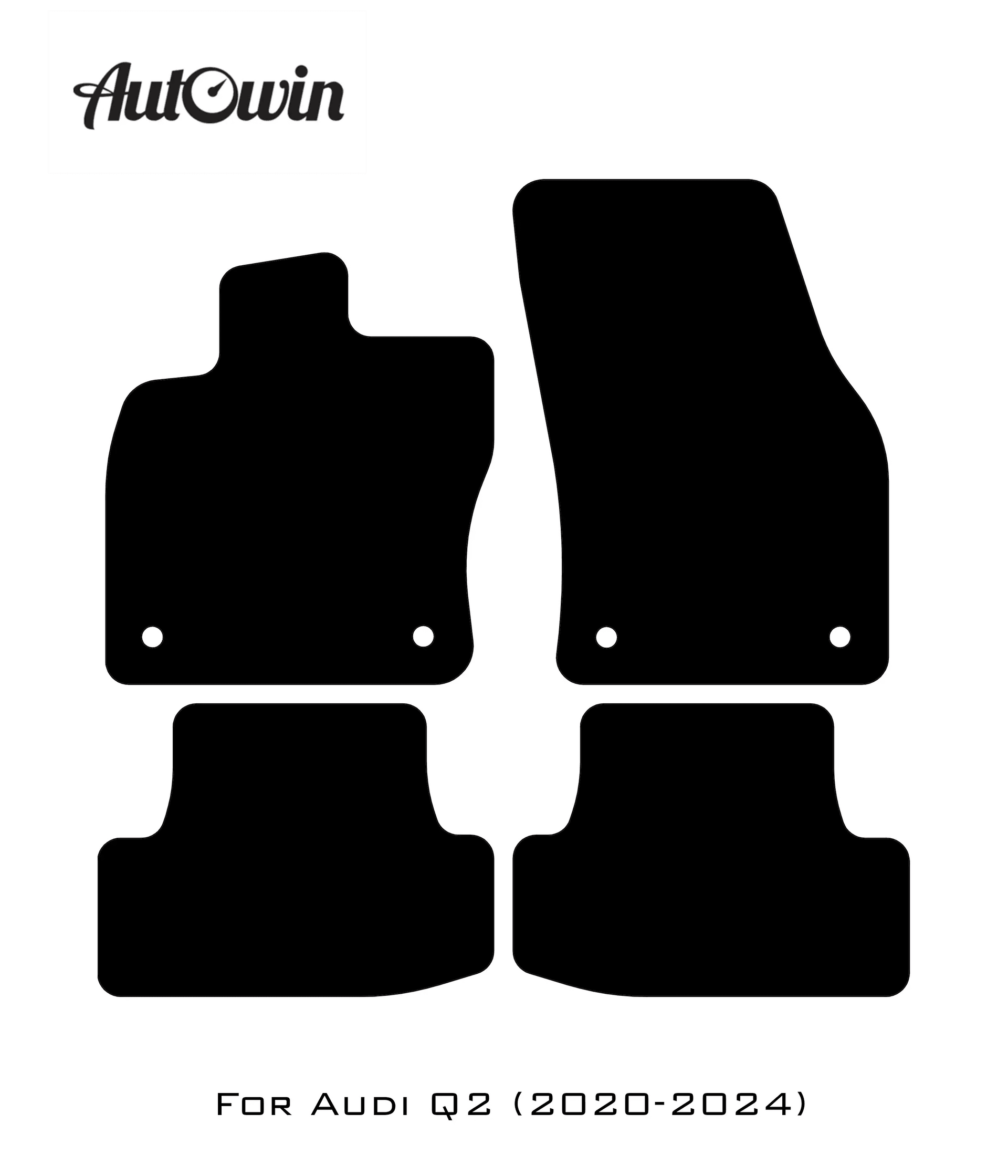 Beige Floor Mats for Audi Q2 (2020-2024) | ER56 Design - AutoWin