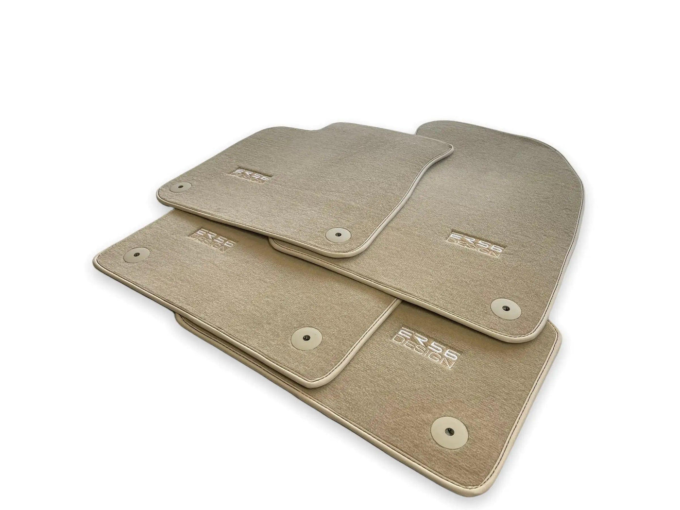 Beige Floor Mats for Audi Q4 E-tron Sportback (2021-2024) | ER56 Design - AutoWin