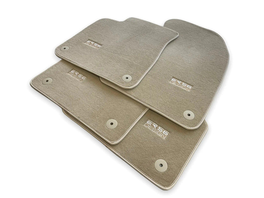 Beige Floor Mats for Audi Q8 e-tron Sportback (2023-2025) | ER56 Design - AutoWin