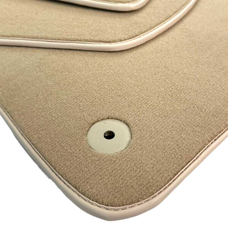 Beige Floor Mats For Bentley Continental GTC Convertible (2018–2023) - AutoWin