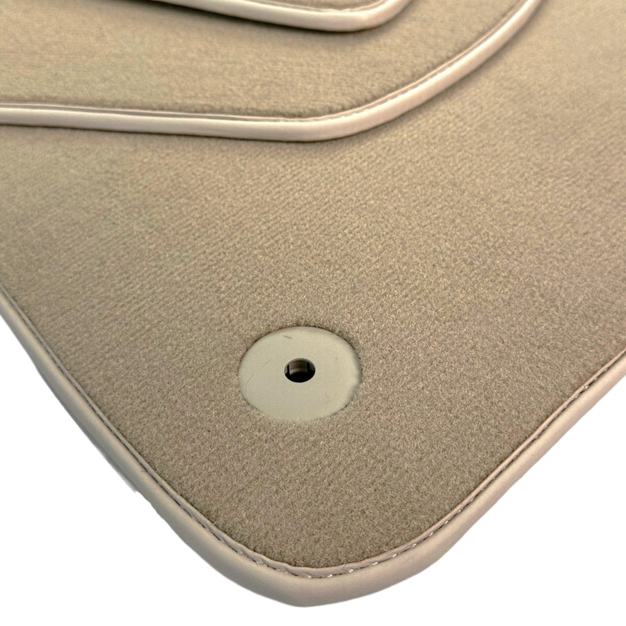 Beige Floor Mats For Bentley Continental GTC Convertible (2018–2023) - AutoWin