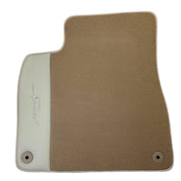 Beige Floor Mats for Bentley Flying Spur (2005-2013) with Leather - AutoWin