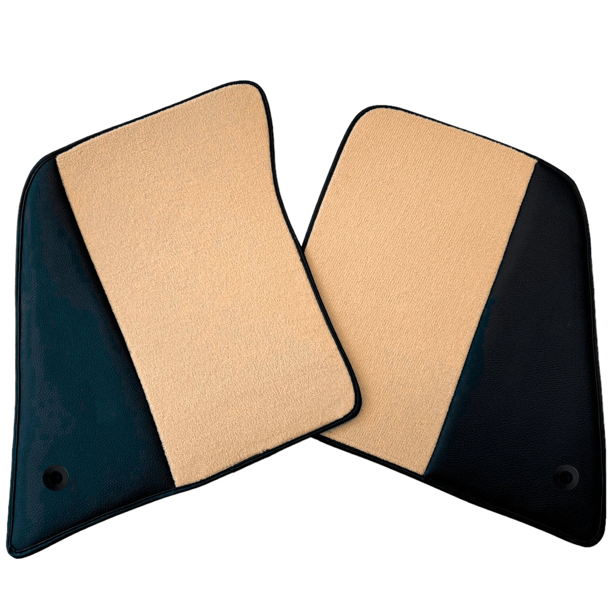 Beige Floor Mats for Ferrari 296 GTB (2022-2027) with Leather