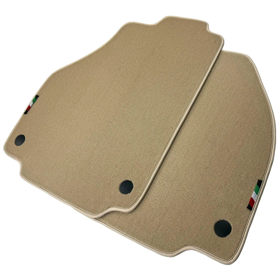 Beige Floor Mats for Ferrari 488 GT2 (2016-2022) | Italian Edition