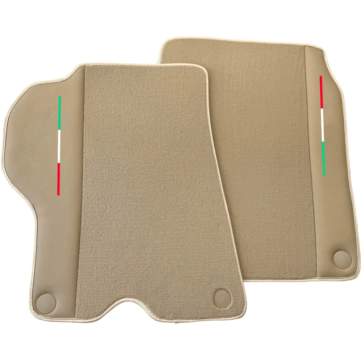 Beige Floor Mats for Ferrari California (2008-2014) with Beige Leather - AutoWin