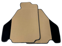 Beige Floor Mats For Ferrari F430 2004-2009 With Alcantara Leather - AutoWin