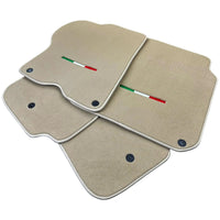 Beige Italian Edition Floor Mats for Ferrari GTC4 Lusso (2016-2023)