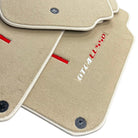 Beige Floor Mats for Ferrari GTC4 Lusso (2016-2023) Italian Edition - AutoWin