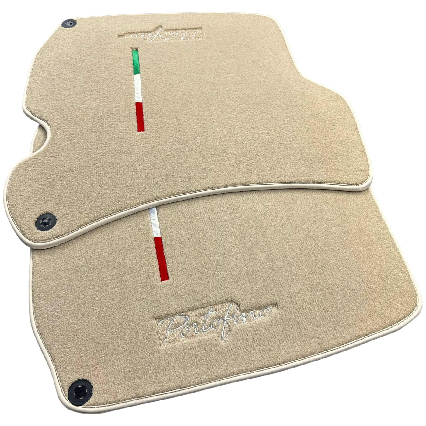 Beige Floor Mats for Ferrari Portofino (2018-2023) Italian Edition - AutoWin