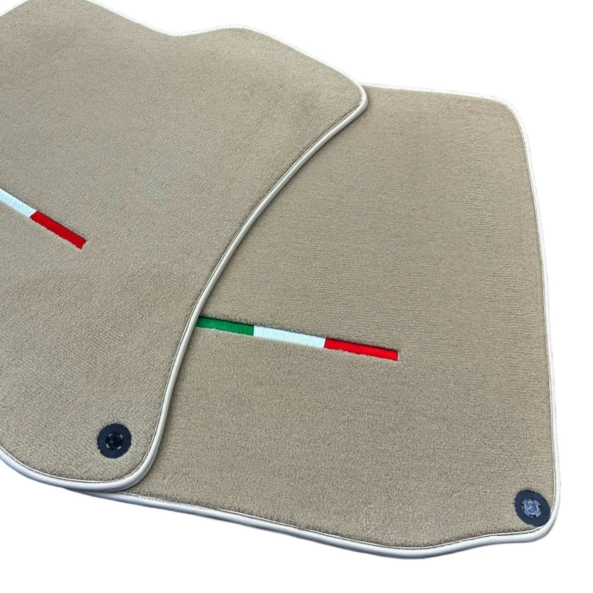 Beige Floor Mats for Ferrari Roma (2021-2027) Italian Edition - AutoWin