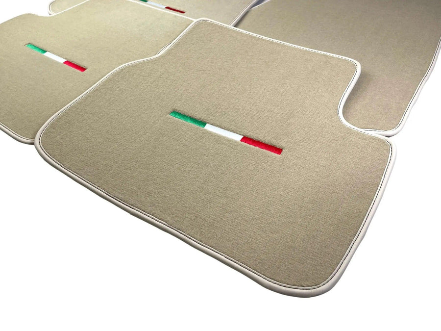 Beige Floor Mats For Maserati Levante (2017-2023) Italy Edition - AutoWin