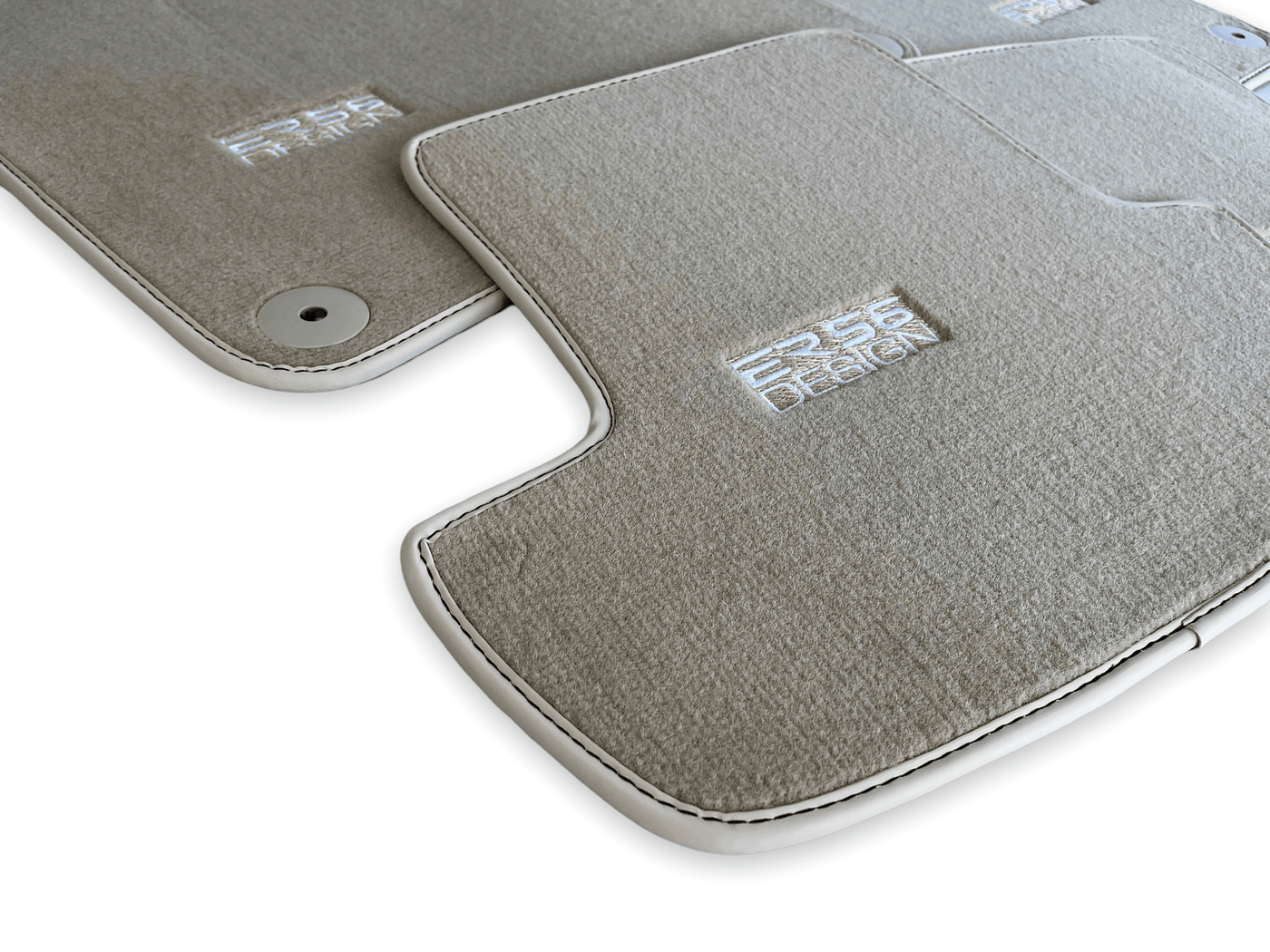 Beige Floor Mats for Porsche Cayenne (2003-2010) | ER56 Design - AutoWin