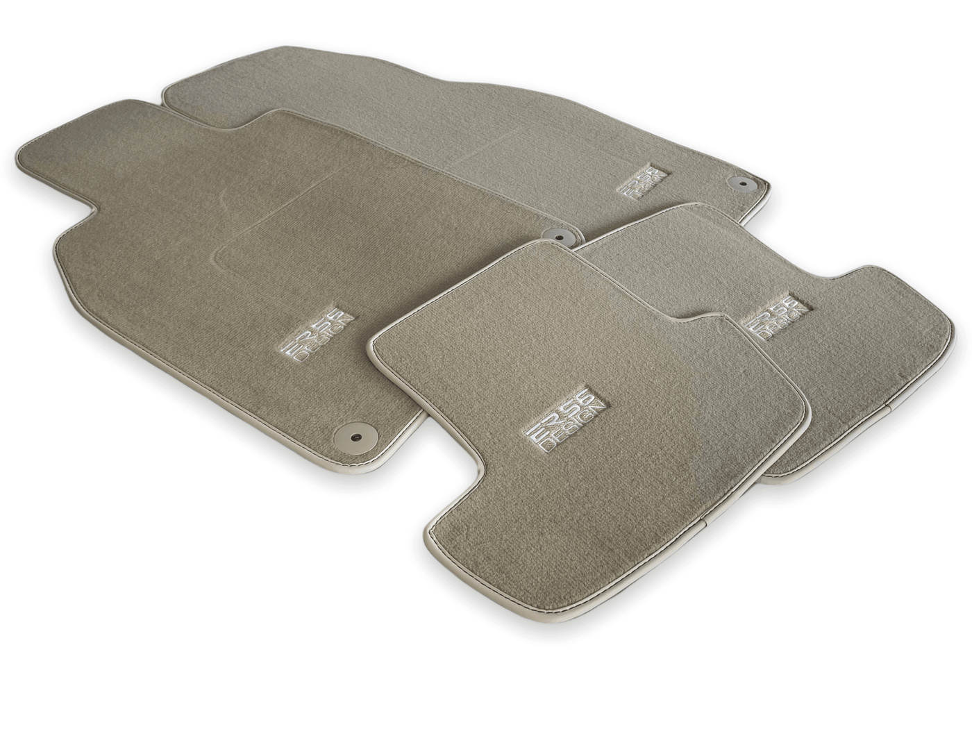 Beige Floor Mats for Porsche Panamera (2017-2023) | ER56 Design - AutoWin