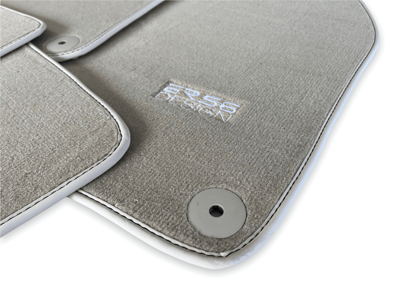 Beige Floor Mats for Porsche Taycan (2019-2023) | ER56 Design - AutoWin