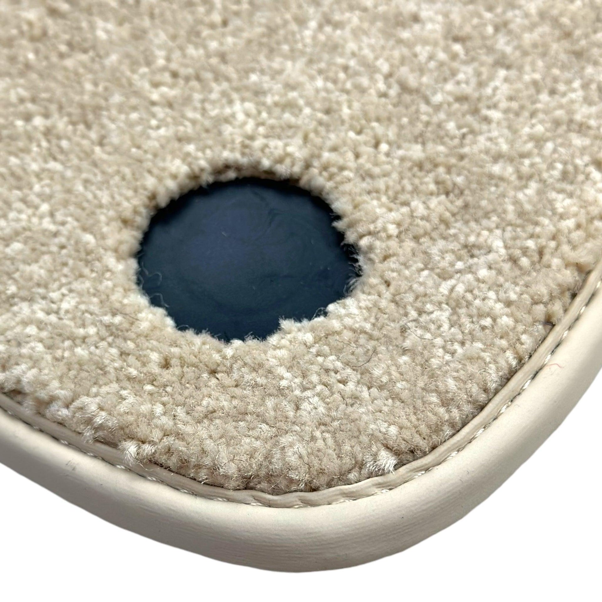 Beige Luxury Floor Mats for Mercedes Benz C-Class S206 Wagon (2021-2023) Hybrid | ER56 Design - AutoWin