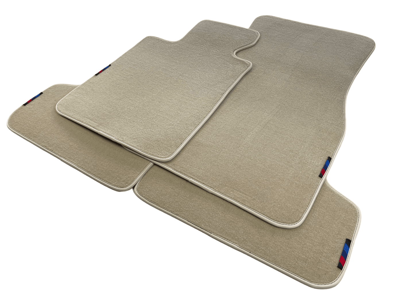Beige Mats For BMW G60 (2023-2026) Sedan With M Package - AutoWin