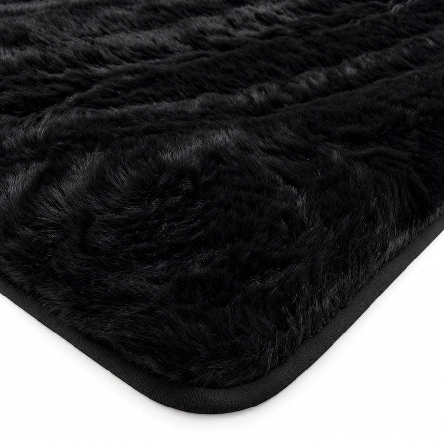 Customizable Black Sheepskin Trunk Floor Mat for Bentley Continental GTC (2006–2011)