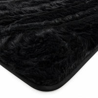 Customizable Black Sheepskin Trunk Floor Mat for Bentley Flying Spur (2019-2023)