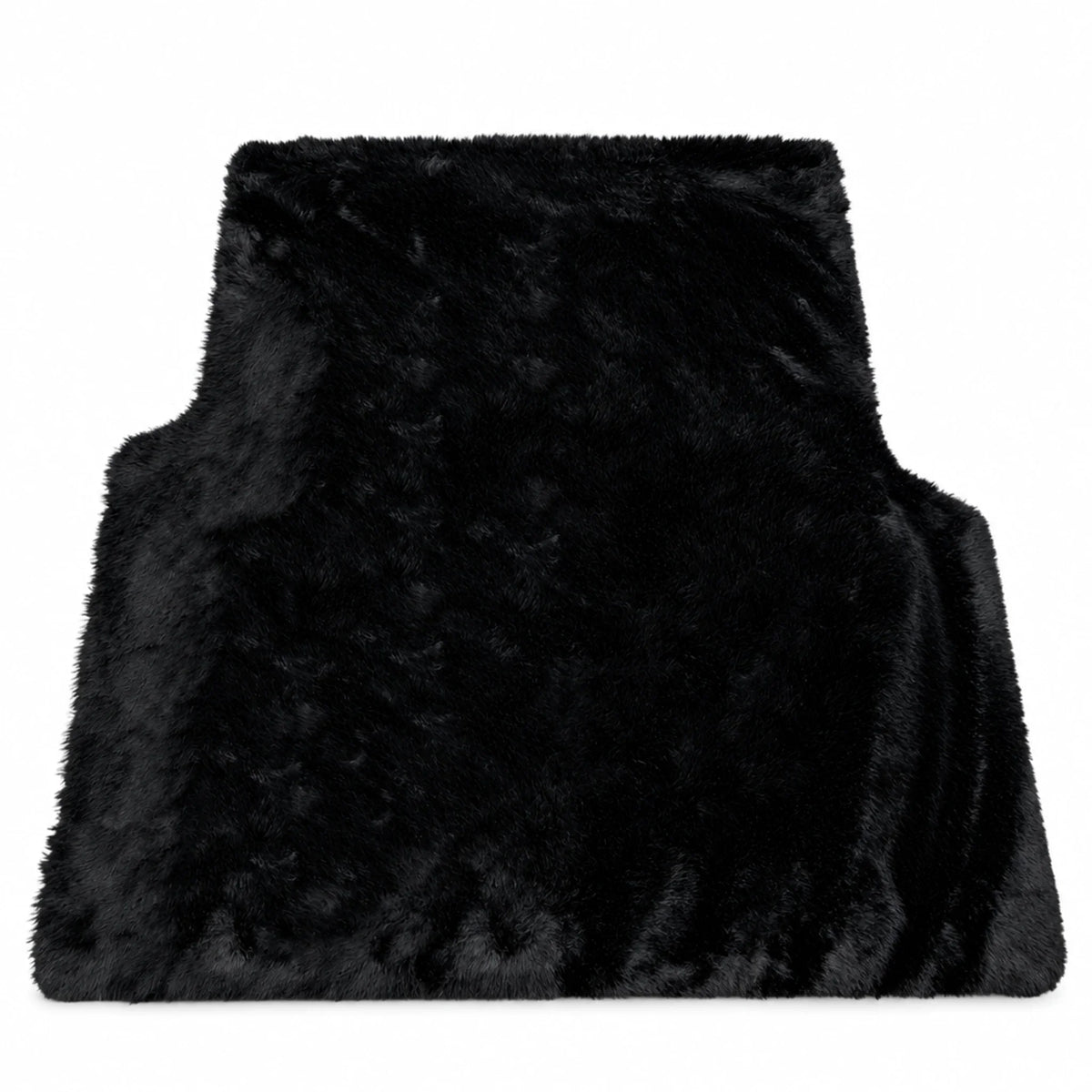 Customizable Black Sheepskin Trunk Floor Mat for Bentley Mulsanne (2010-2020)