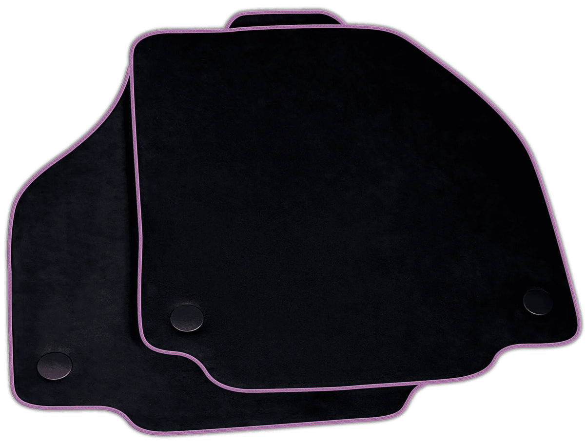 Black Alcantara Floor Mats for Ferrari 458 Spider (2012-2015) | Various Trim Colors